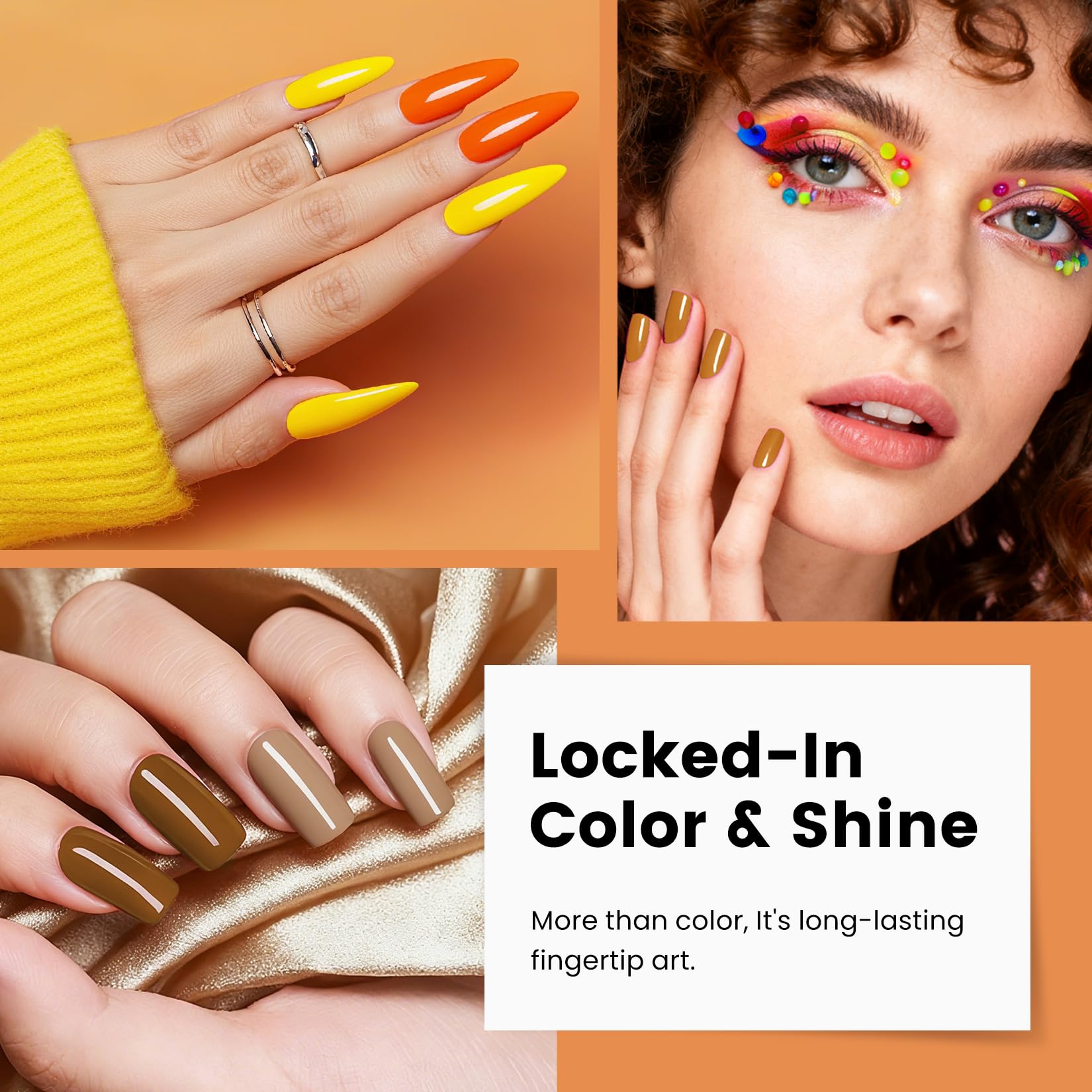 55 couleurs nude Phoenixy pour des looks polyvalents toute l'année.