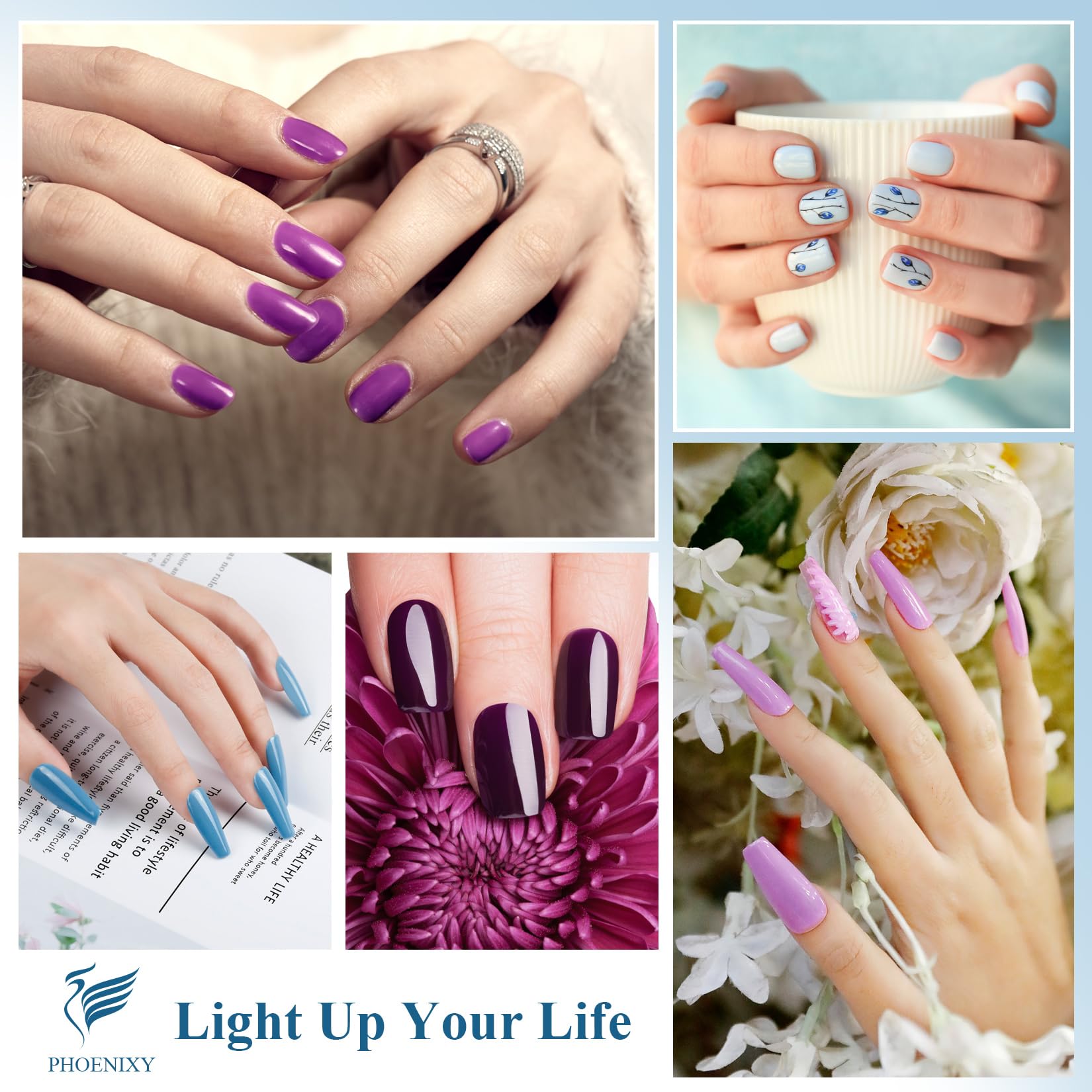 Phoenixy matte top coat offre un effet satiné durable