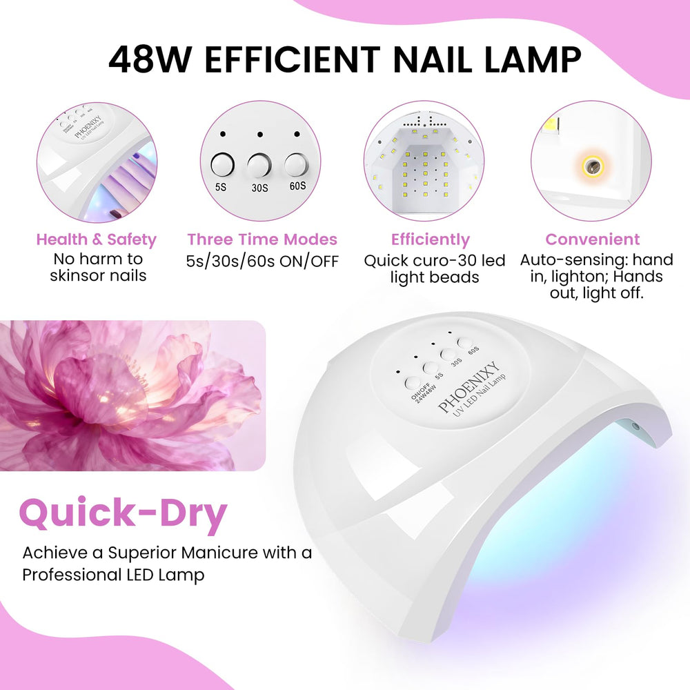 PHOENIXY perceuse-ongles, préparation précise des ongles avant application.