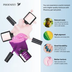 Phoenixy top coat brillant assure une finition éclatante