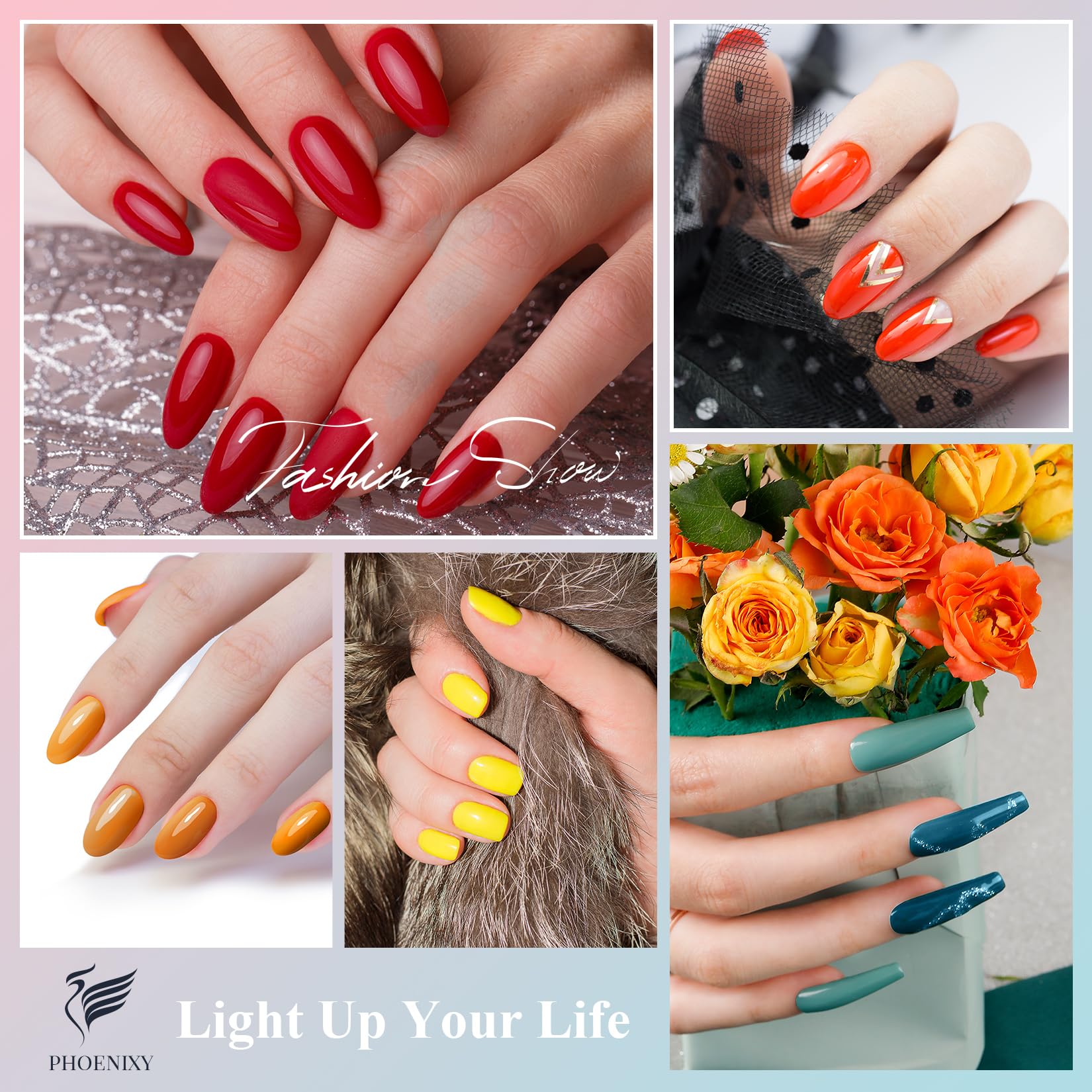 Top coat brillant Phoenixy pour une brillance longue durée.