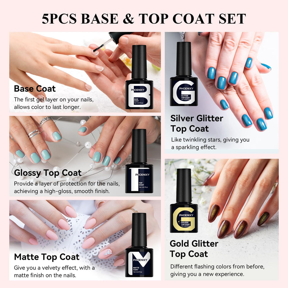 Phoenixy vernis gel paillettes or – éclat doré durable.