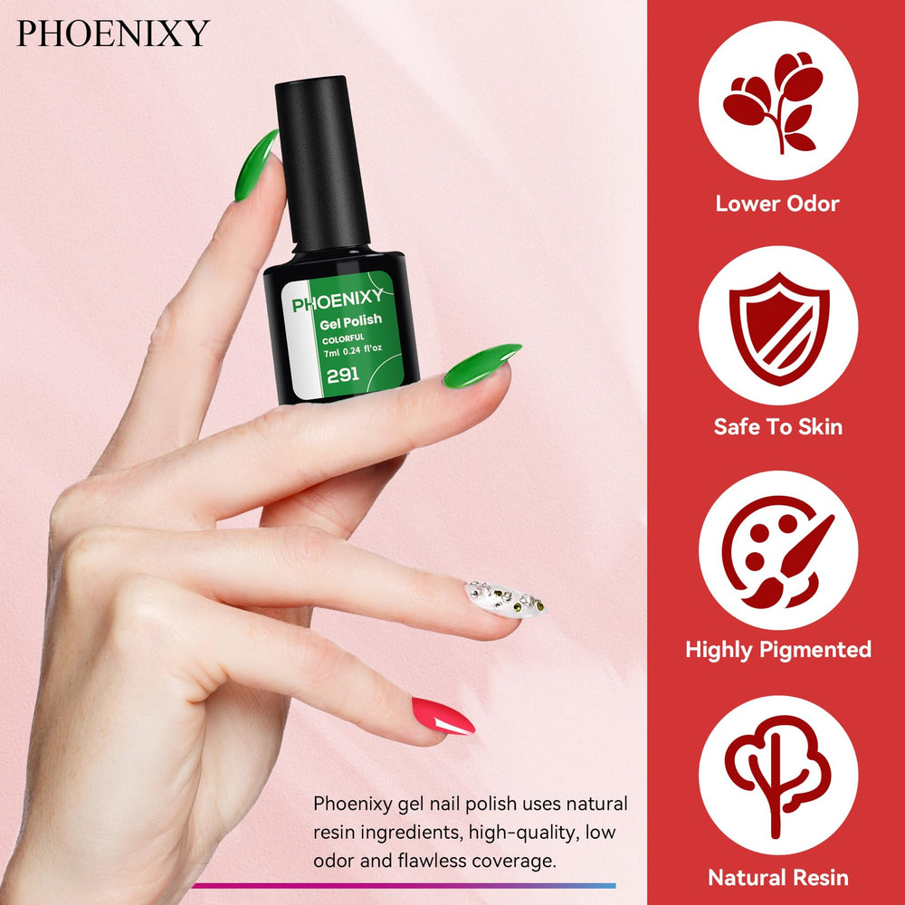 Phoenixy vernis glitter argent – brillance moderne et subtile.