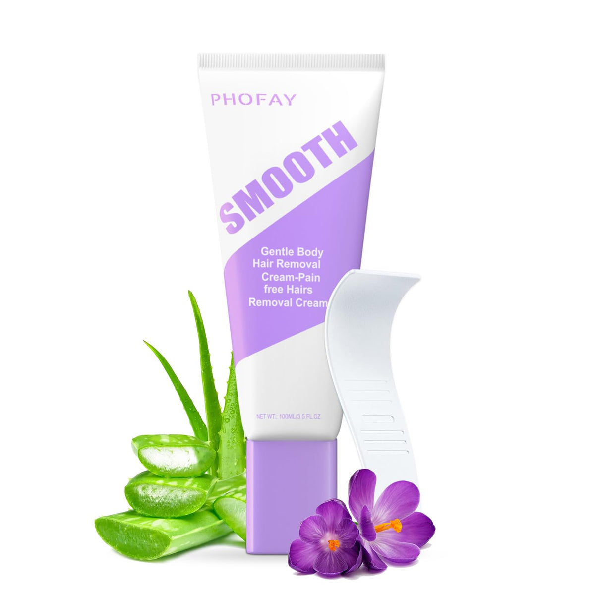 PHOFAY crème épilation en tube format voyage, pratique pour les déplacements.