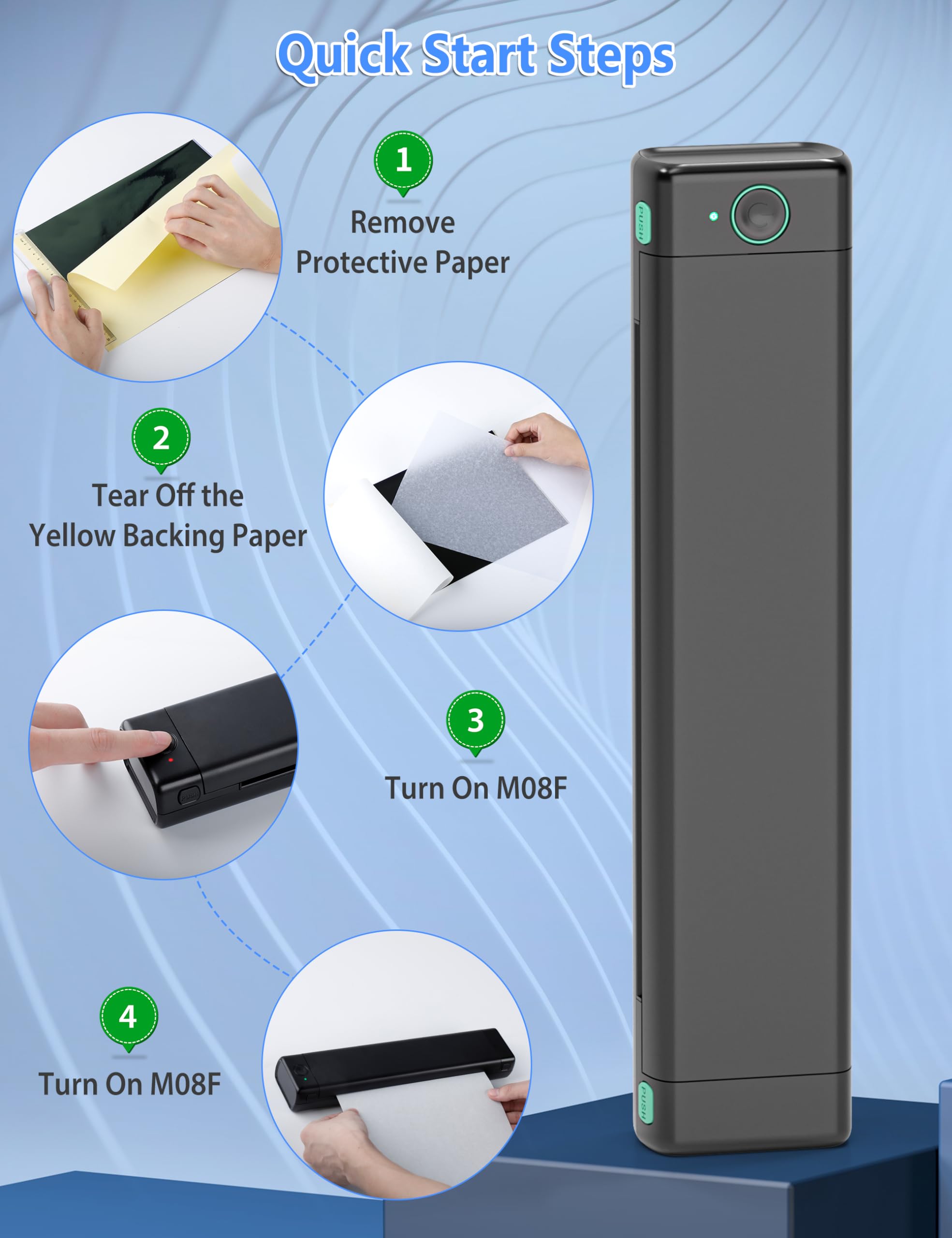 Phomemo M08F : application dédiée pour impression rapide