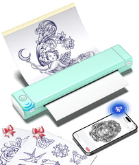 Phomemo M08F imprimante stencil tatouage compacte et légère, idéale pour déplacements.