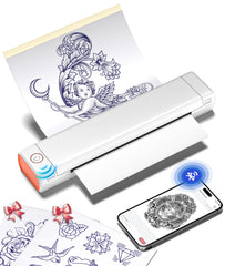 Phomemo M08F imprimante stencil tatouage, impression précise et sans fil.