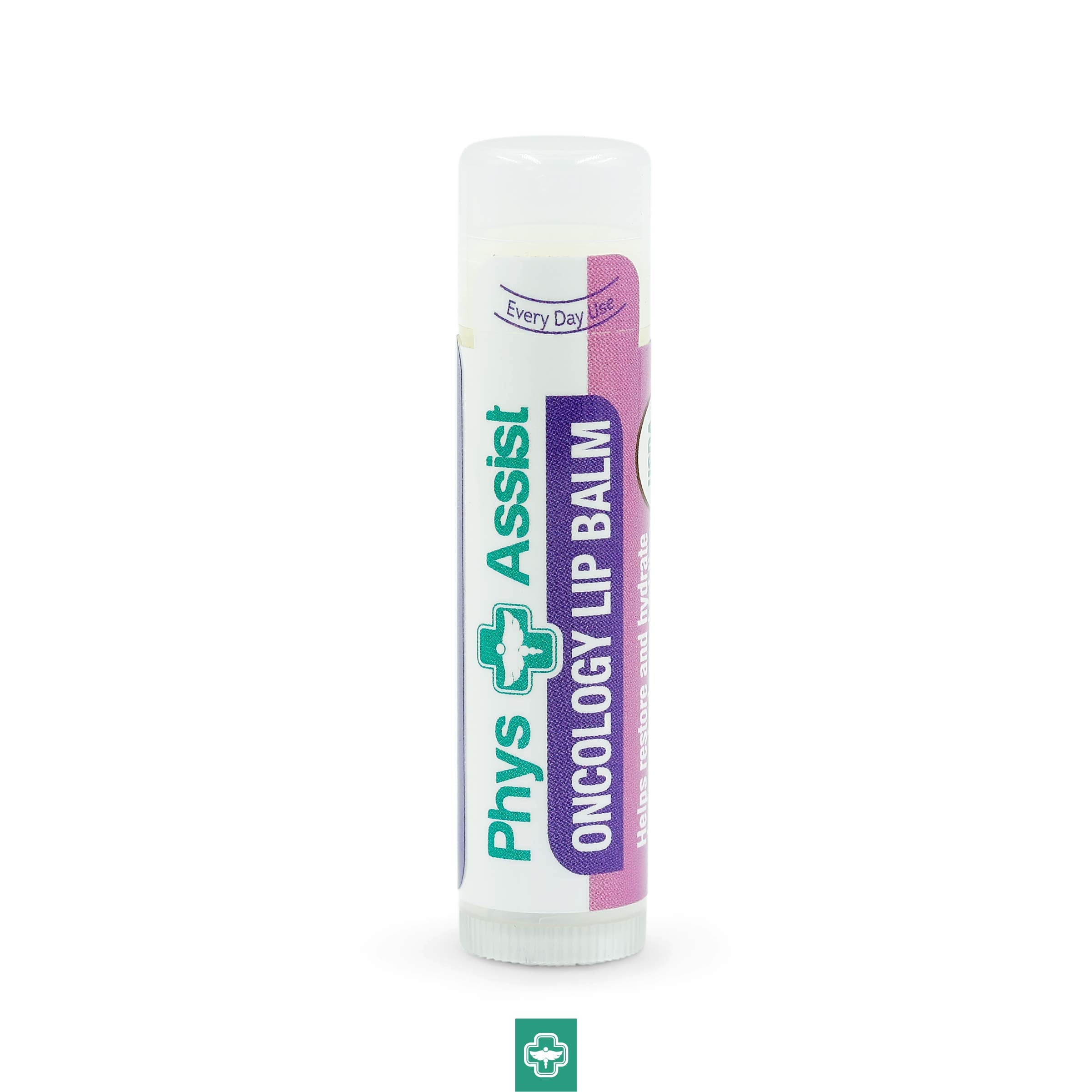 PhysAssist baume à lèvres Oncology – texture crème riche nourrissante.
