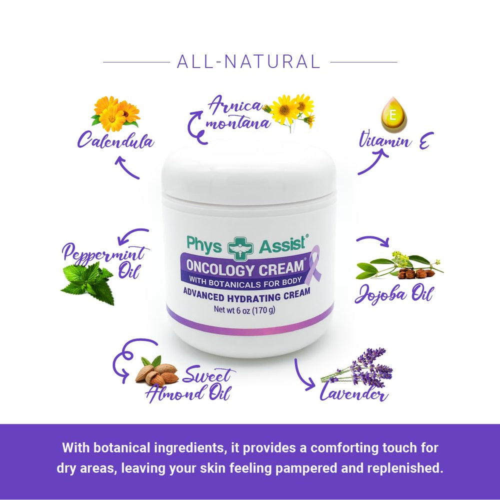 PhysAssist Crème oncologie: application corporelle facile du cou jusqu'aux pieds.