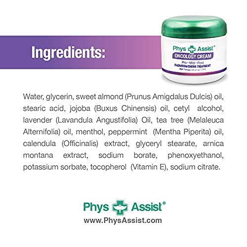 PhysAssist Oncology Cream après traitement, peau apaisée et hydratée.