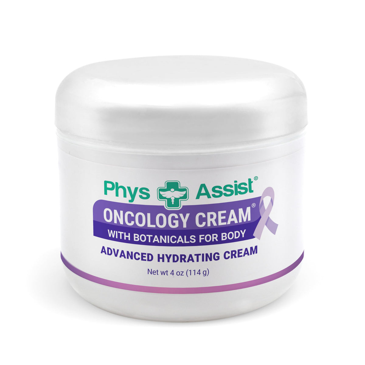 PhysAssist Oncology Crème Corps, bouteille rectangulaire facilitant l’application douce.