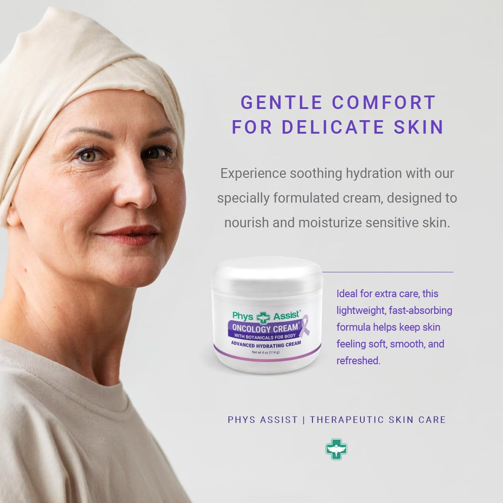 PhysAssist Oncology Crème contient calendula et jojoba pour une hydratation naturelle.