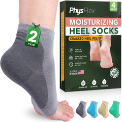 Chaussettes PhysFlex talons secs, présentation, douceur ciblée au réveil