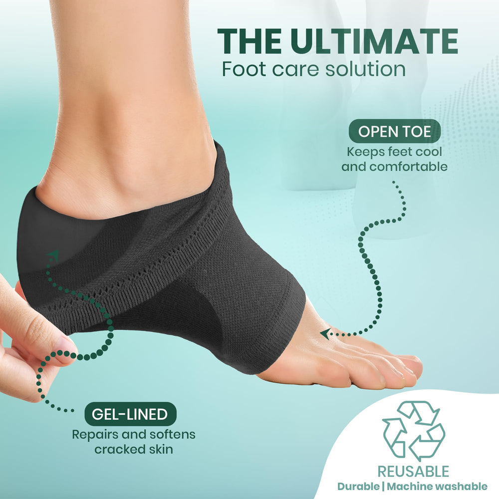 PhysFlex utilisation nocturne pieds talons noirs.