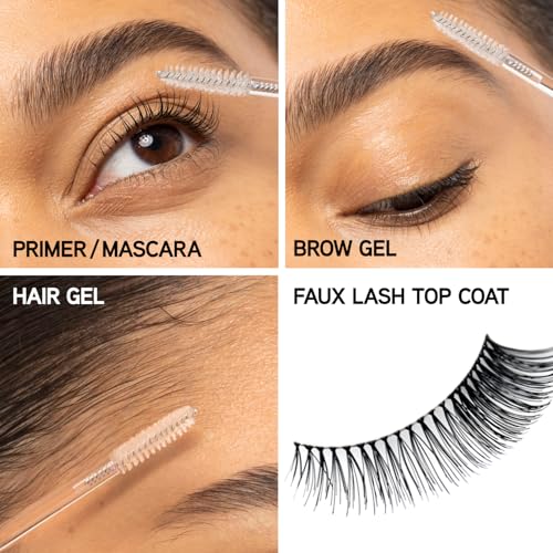 Bouteille et brosse du Diamant Mascara pour application pratique.