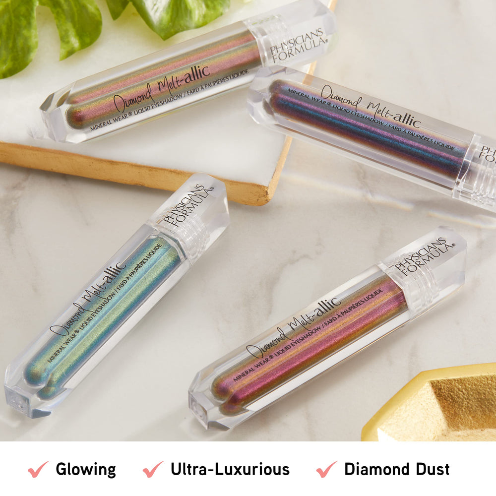 Physicians Formula Ombre liquide Diamond Bronze, look soirée avec reflets dimensionnels.