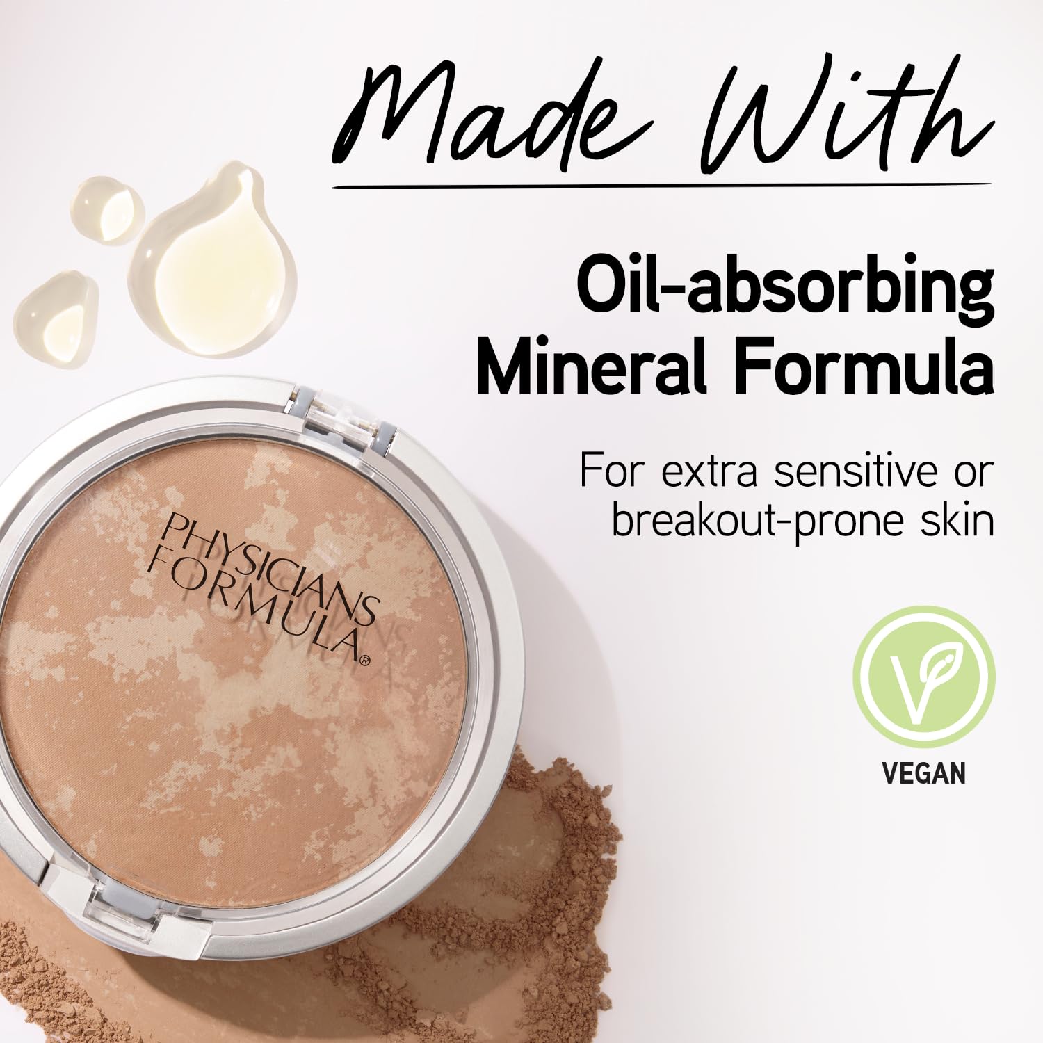 Physicians Formula Mineral Wear Creamy Natural, fini satin naturel sur peau sensible.