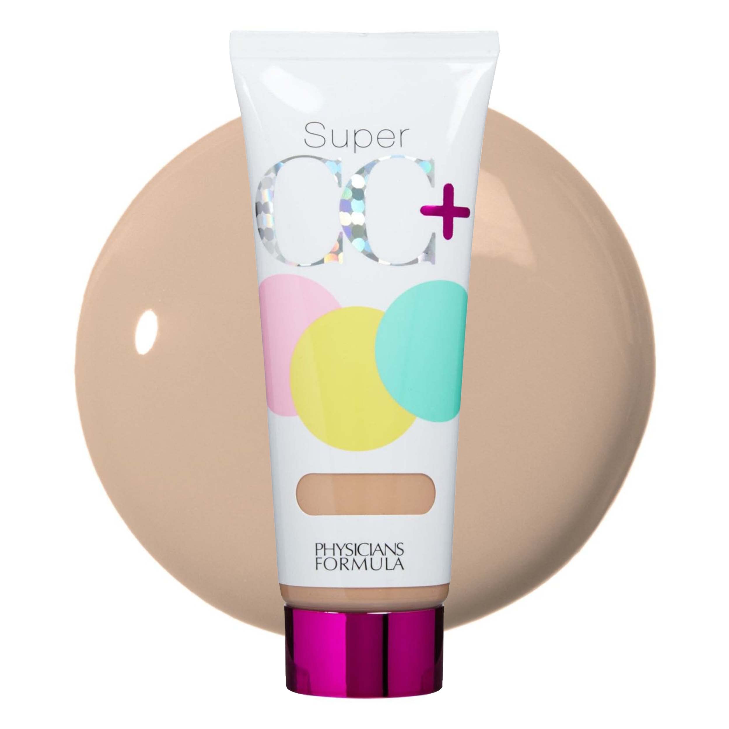 Physicians Formula Super CC+ Crème, bouteille-pompe, application rapide et précise.