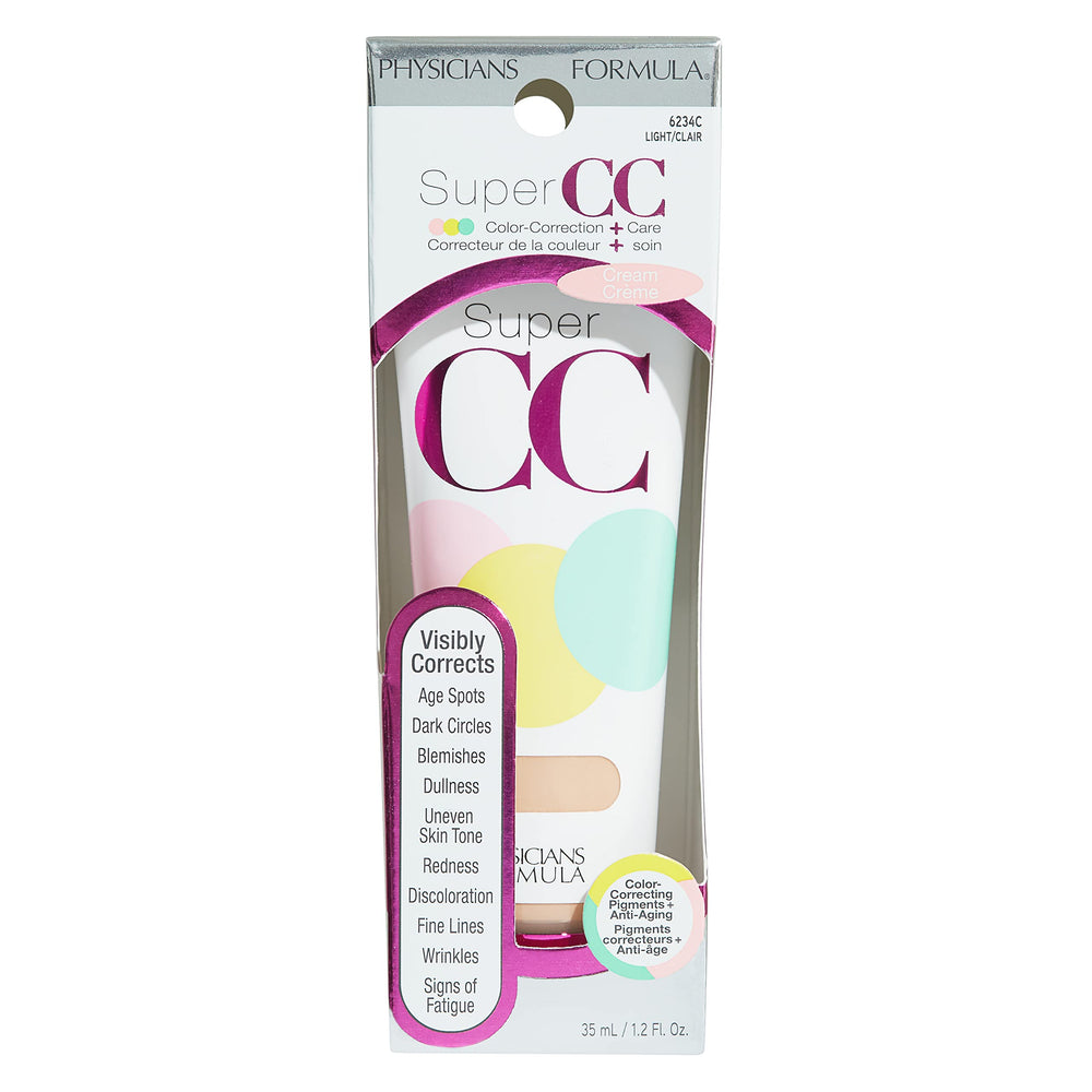 Physicians Formula Super CC+ Crème, hydratation quotidienne et soin léger.