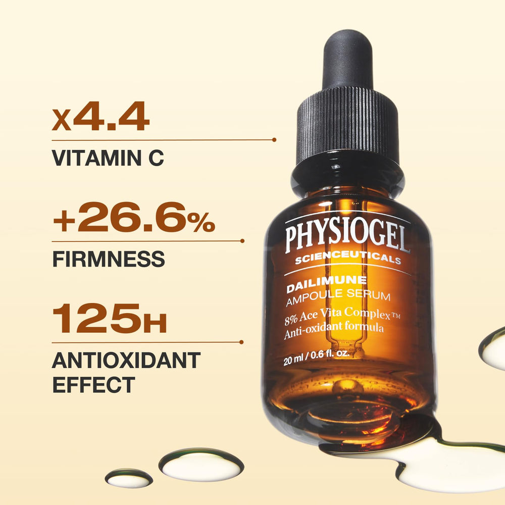 Absorption rapide du sérum Physiogel, peau plus douce.