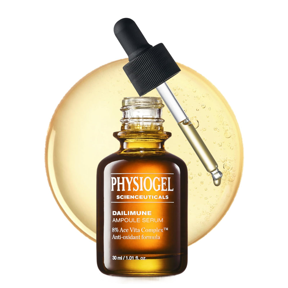 Physiogel Vitamin C Serum flacon pompe, application précise et pratique.