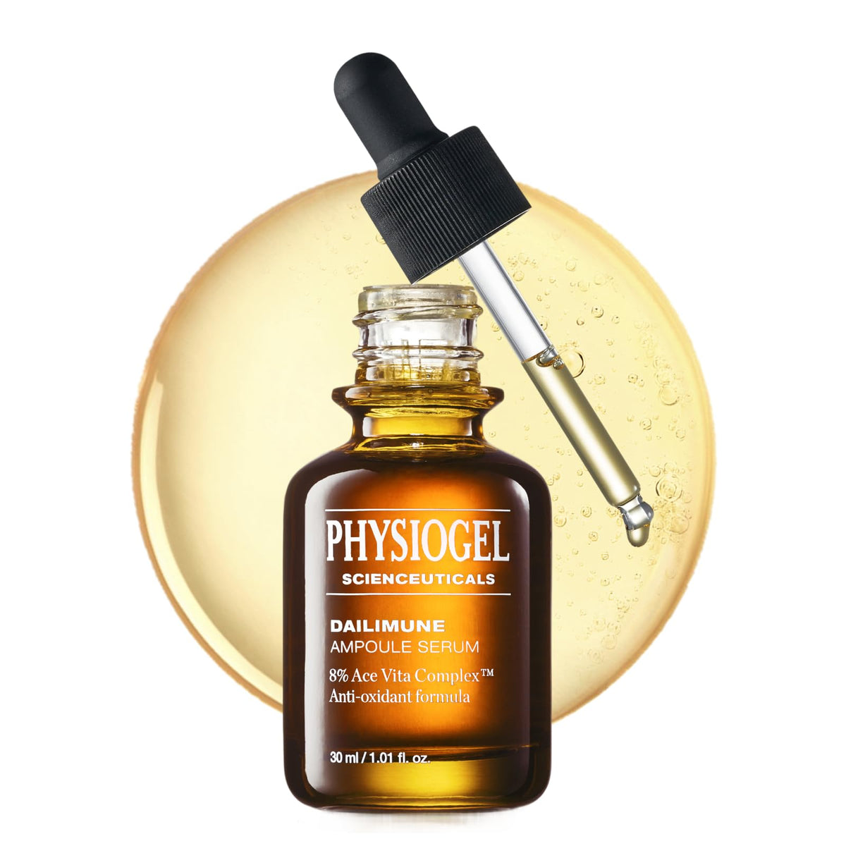 Physiogel Vitamin C Serum flacon pompe, application précise et pratique.