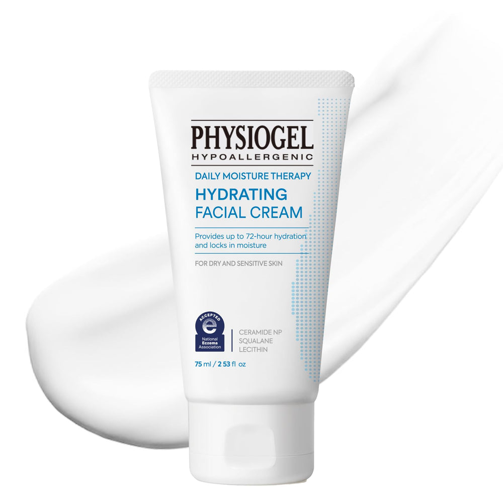 Physiogel crème hydratante quotidienne, texture légère et absorption rapide.