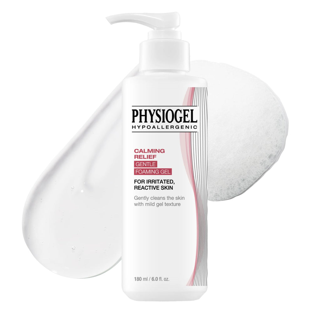 PHYSIOGEL Mousse nettoyante visage: douceur et hydratation pour peau sensible.