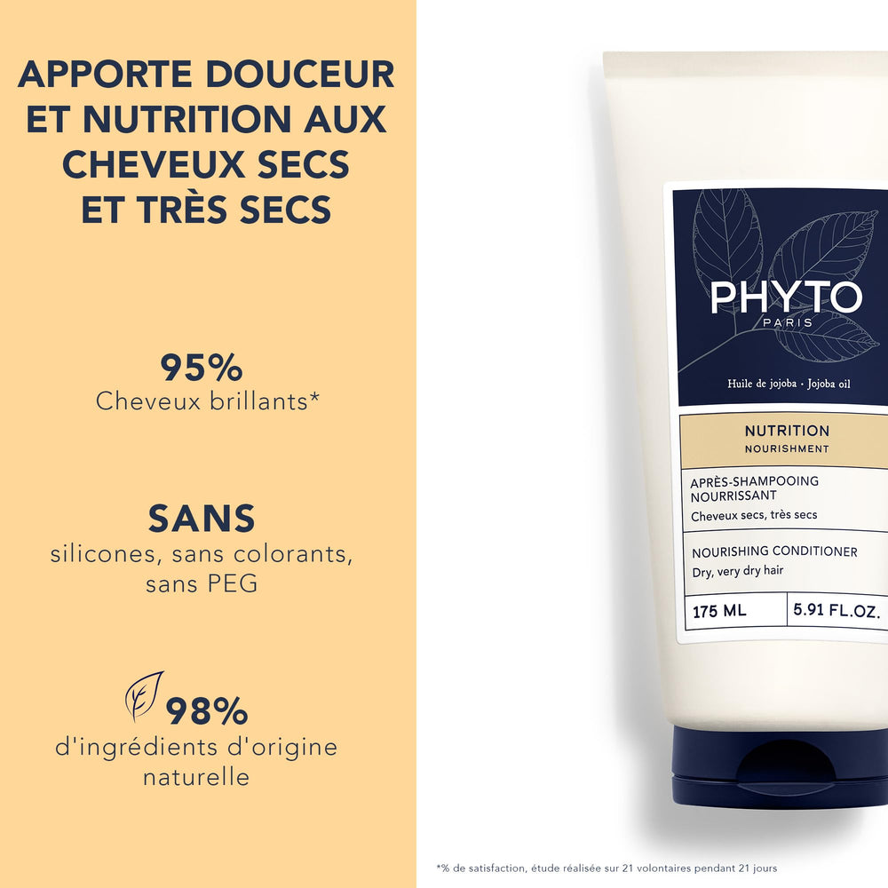 PHYTO NOURISHMENT : texture crème avec huile de jojoba, douceur et brillance