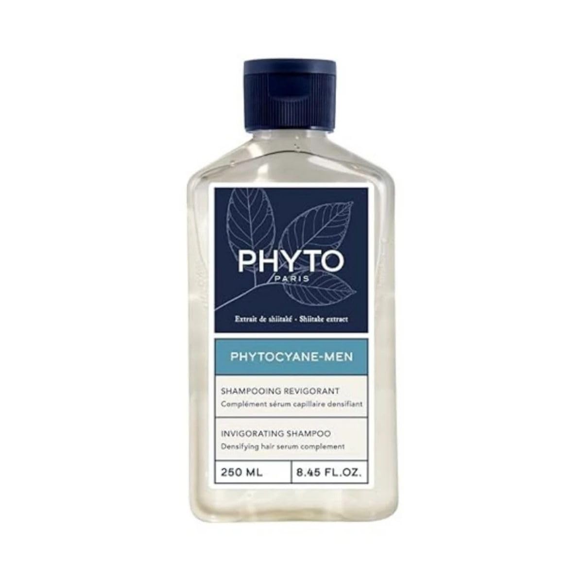PHYTOCYANE Men – Shampoing en bouteille, soin rafraîchissant pour cuir chevelu.