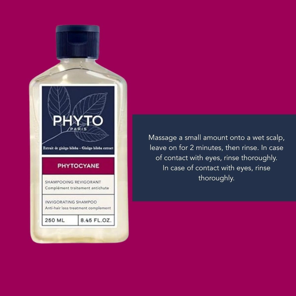 PHYTOCYANE Ingrédients d'origine naturelle, composition respectueuse de l'usage quotidien.