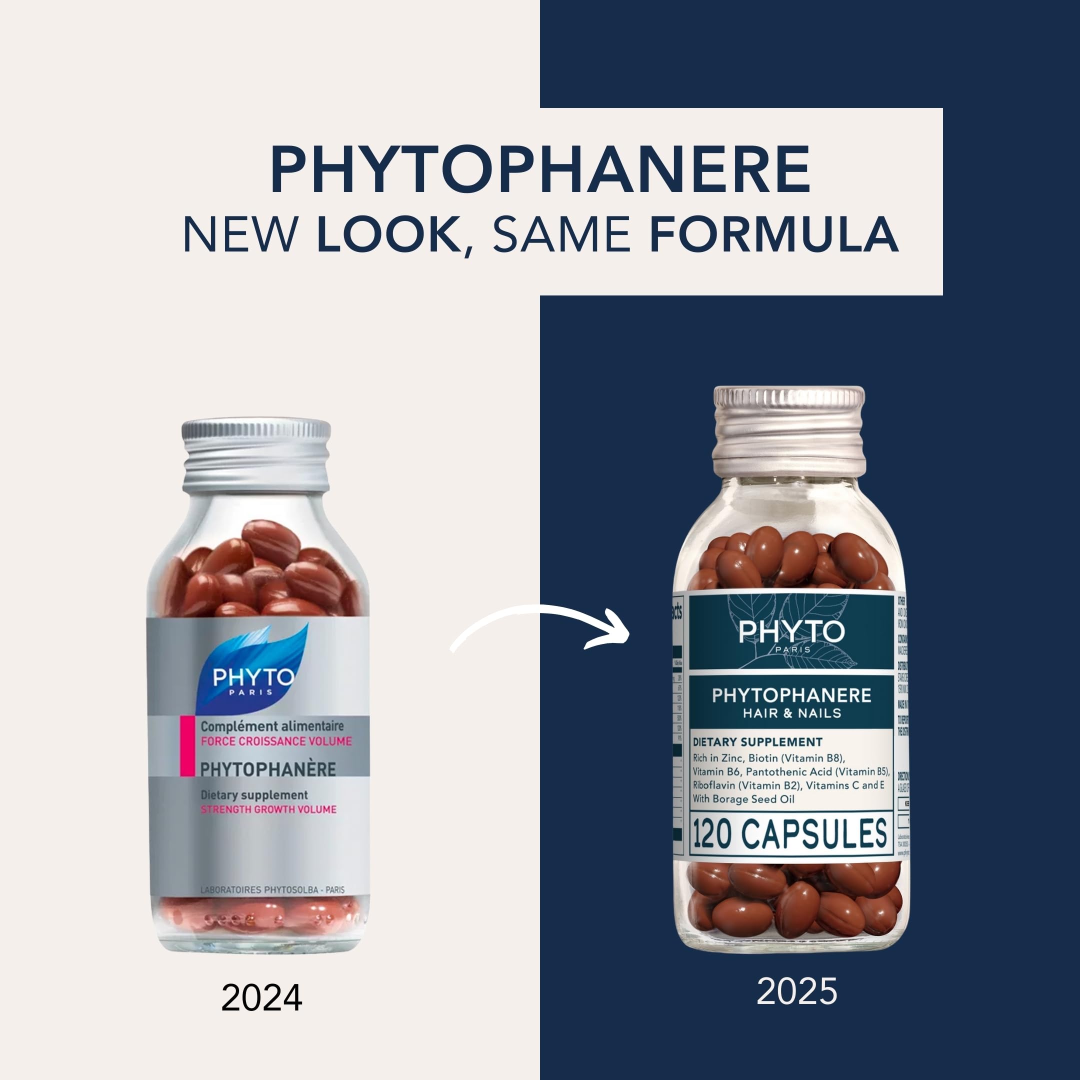 PHYTO Phytophanère – étiquette claire montrant ingrédients naturels.