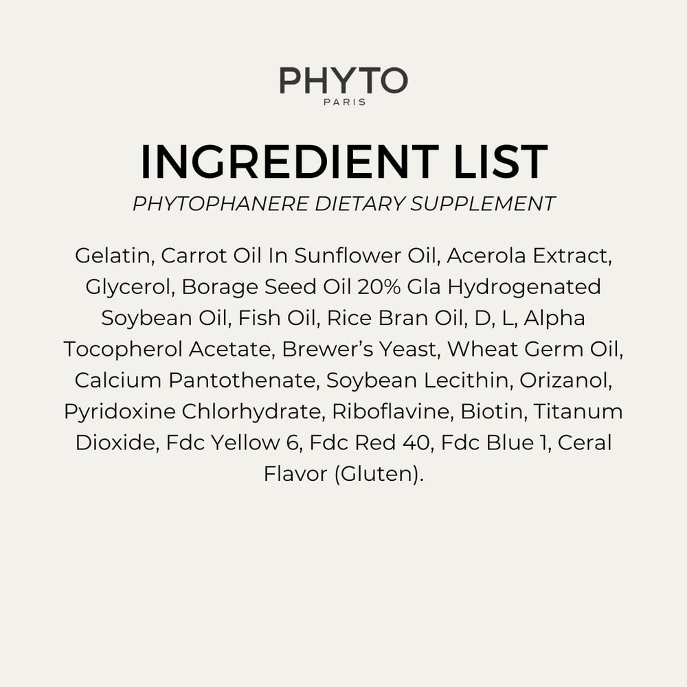 PHYTO Phytophanère – Pro-vitamine A pour l'éclat de la peau.