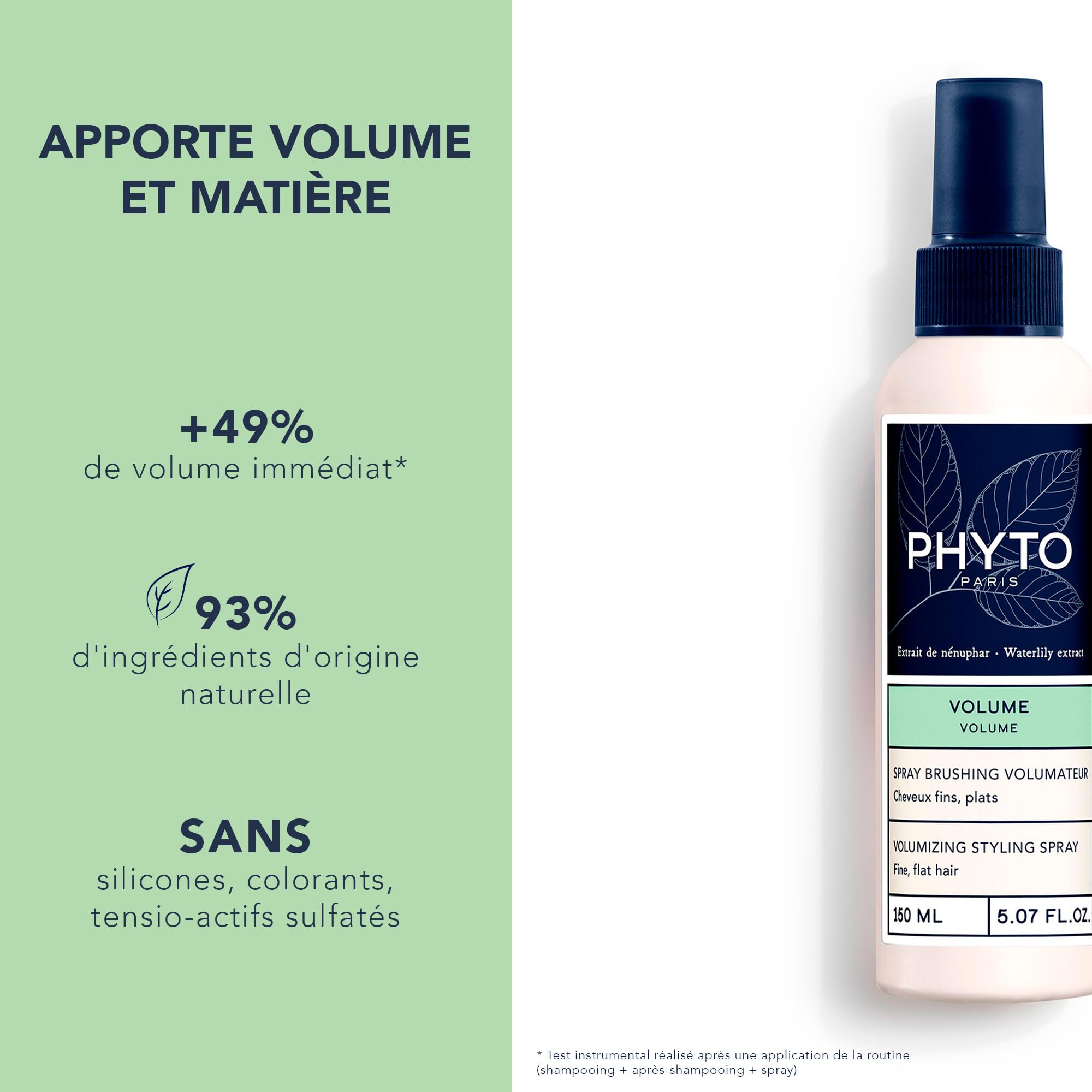 PHYTO Volume, levage des racines, effet lifting discret.