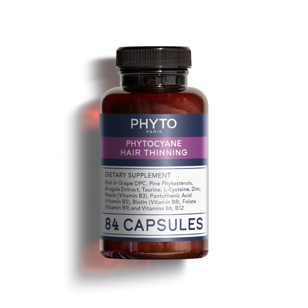 PHYTOCYANE flacon de capsules prêt à être pris pour soutenir les cheveux.