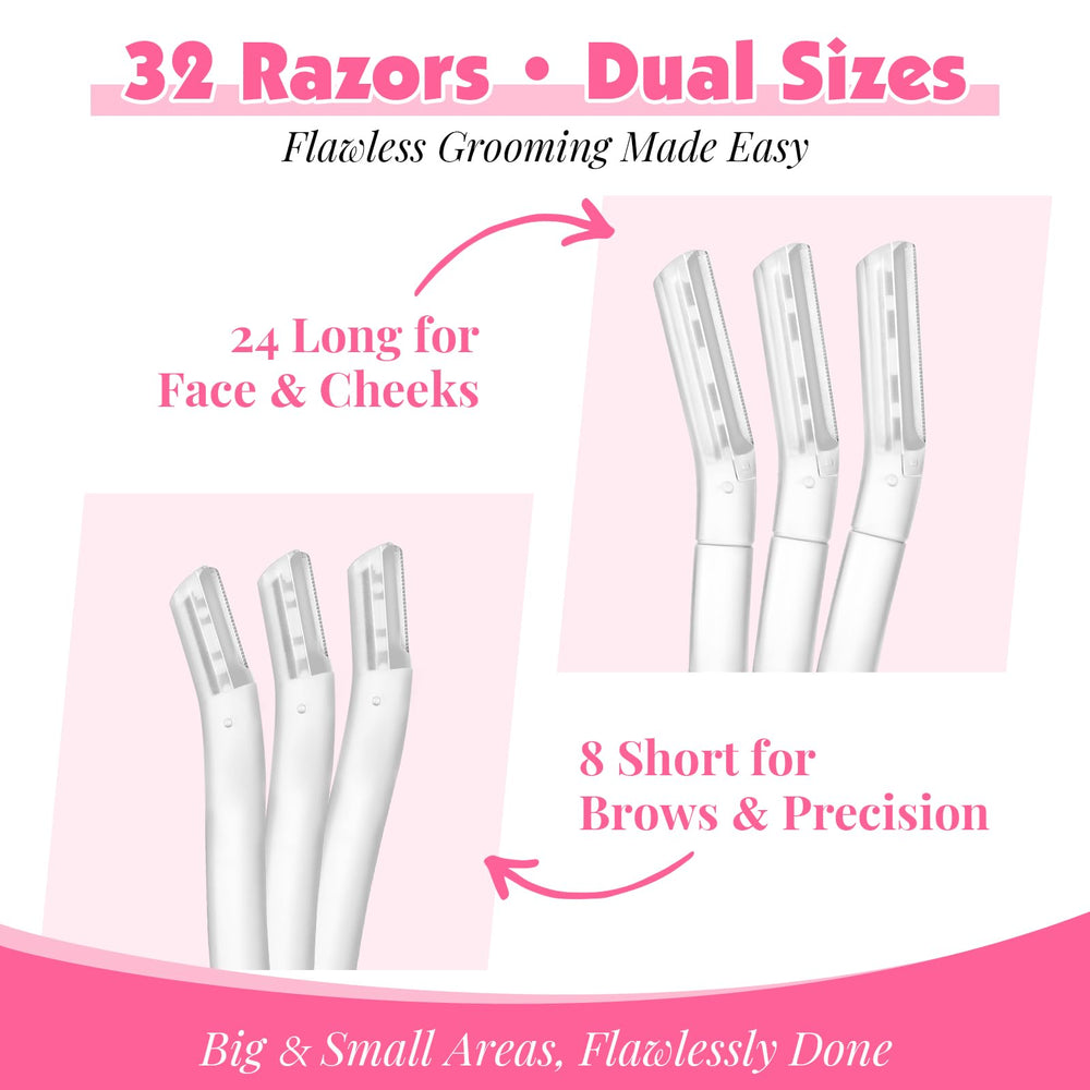 Phyyixs rasoir sourcils courts: contour précision autour des yeux et lèvre supérieure.