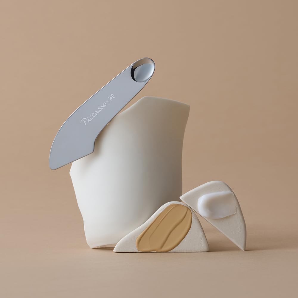 Piccasso spatule acier inoxydable double-face, outil robuste et durable.