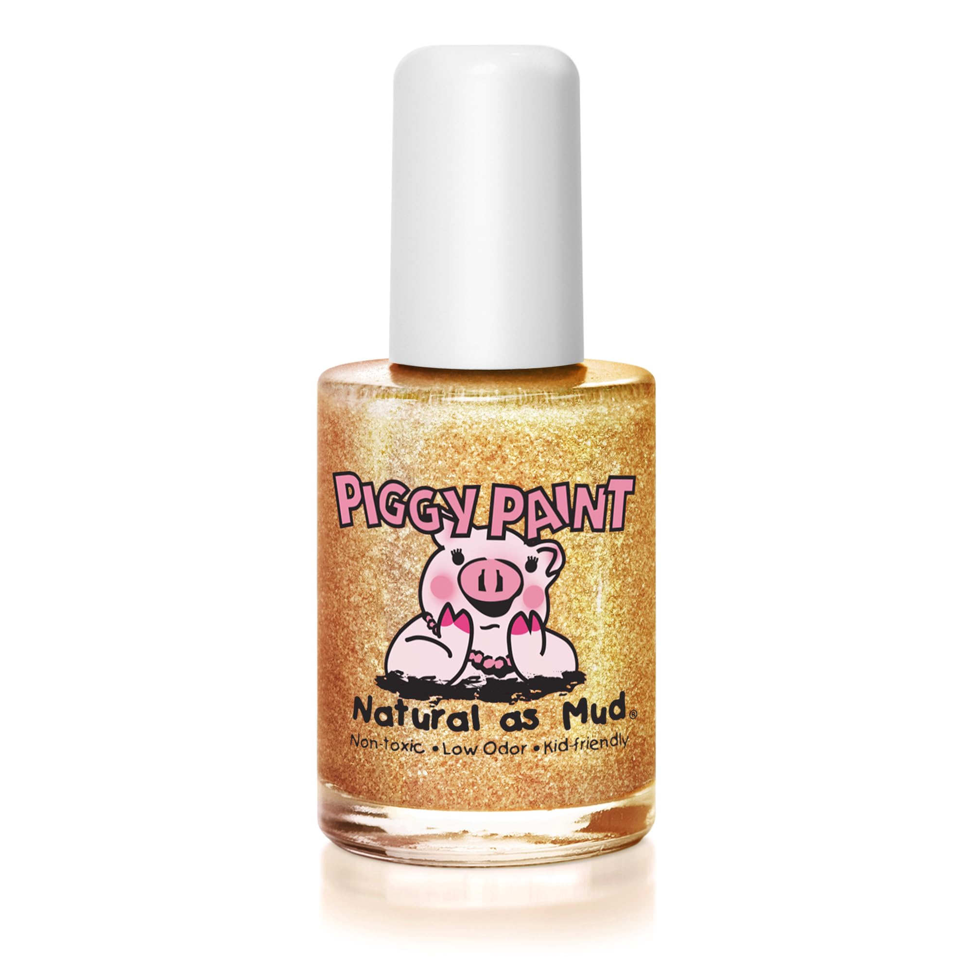 Vernis Piggy Paint non toxique couleur rose, pratique pour les petites mains.