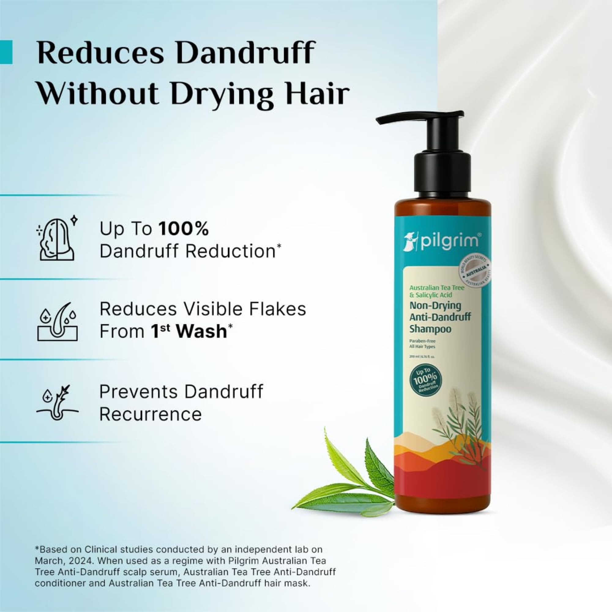 Pilgrim shampooing anti-pellicules acide salicylique, cristaux visibles