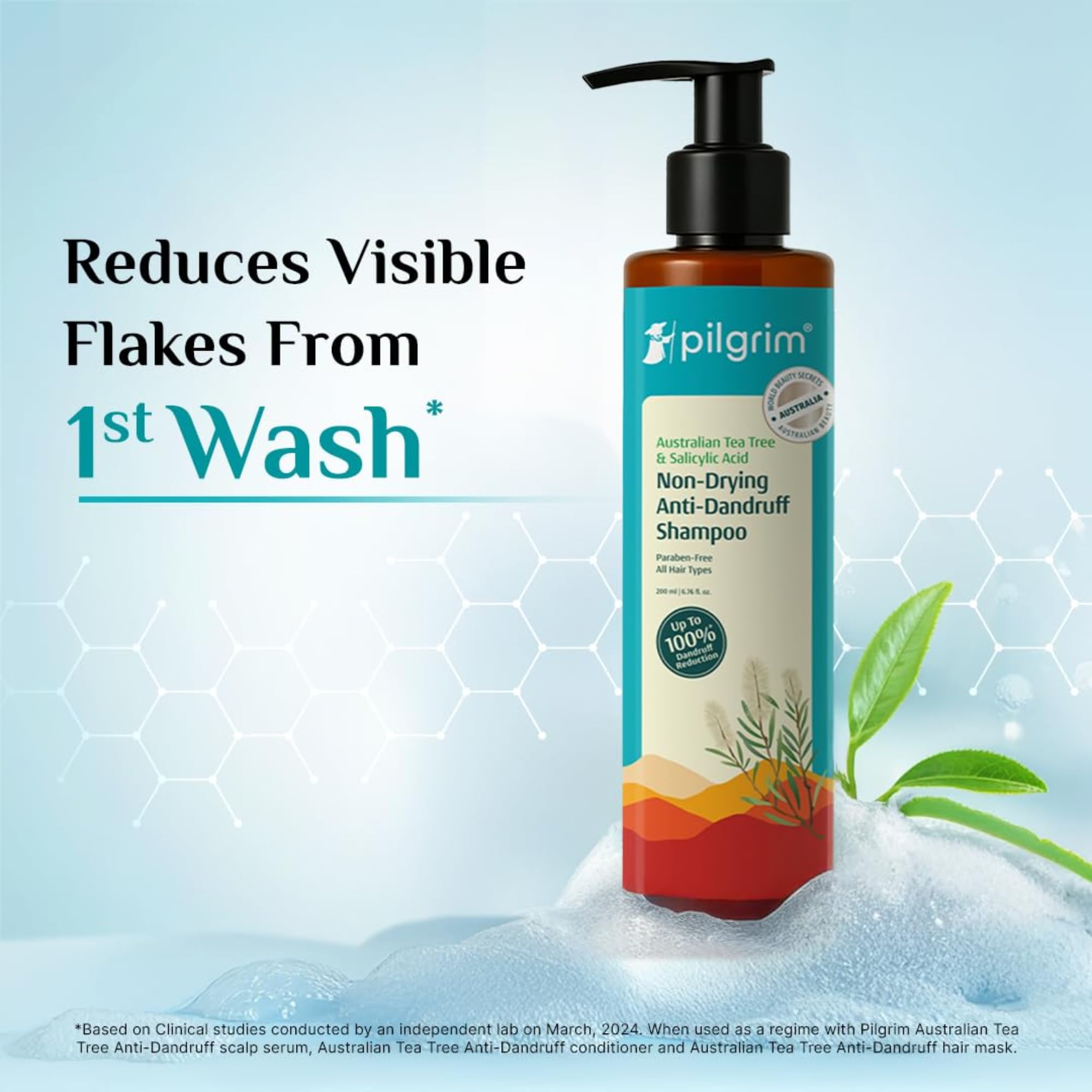 Pilgrim shampooing anti-pellicules adapté à tous les types de cheveux