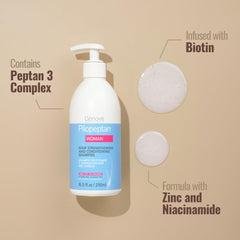 Pilopeptan Woman: massage capillaire stimulant l'élasticité et la vitalité.