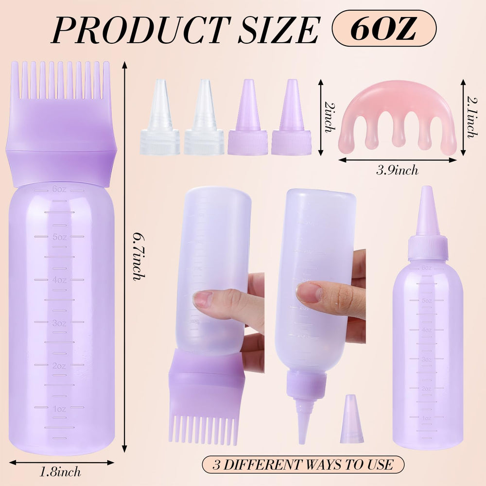 Pimoys bouteille-applicateur-cheveux blanc, légère et réutilisable.