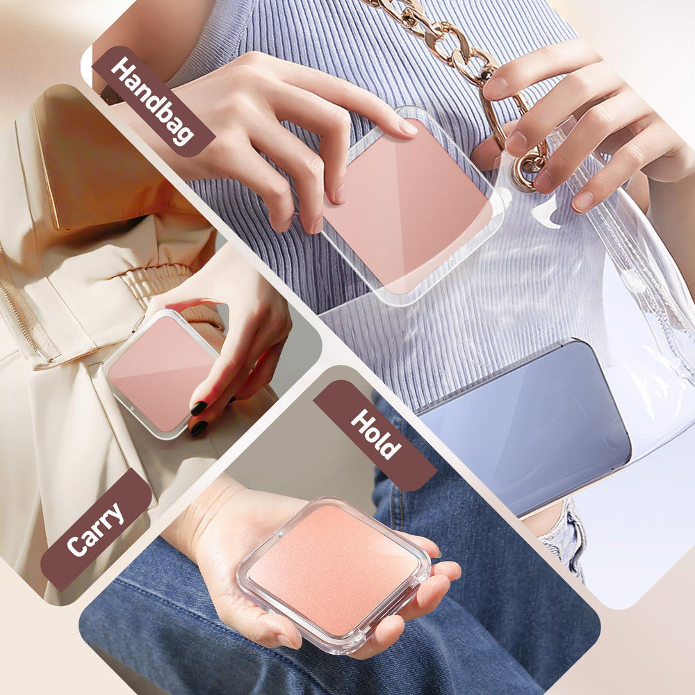 PIMPLEGO Finition nacrée rose, miroir élégant et durable.