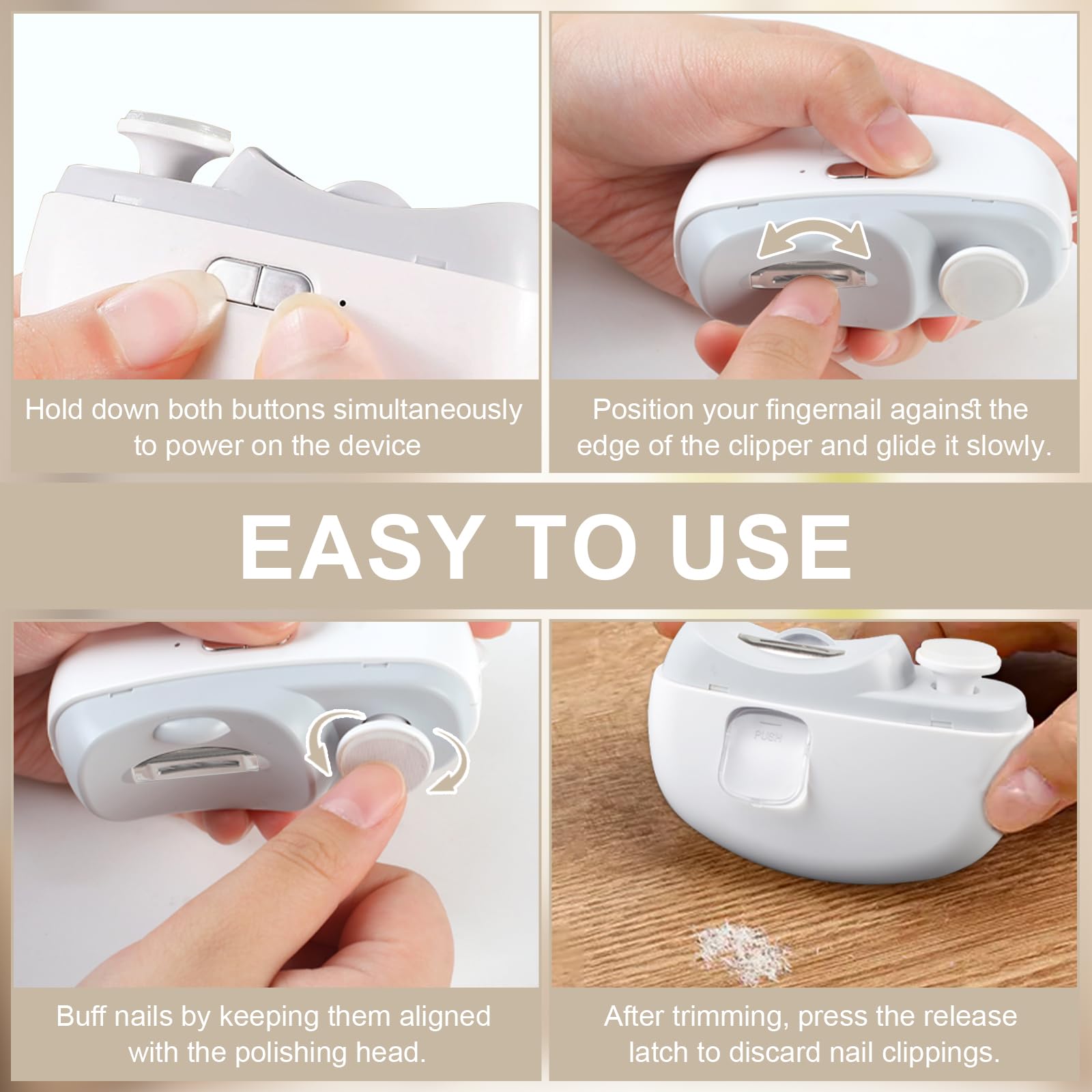 Pince à ongles 2-en-1 utilisation domestique et voyage