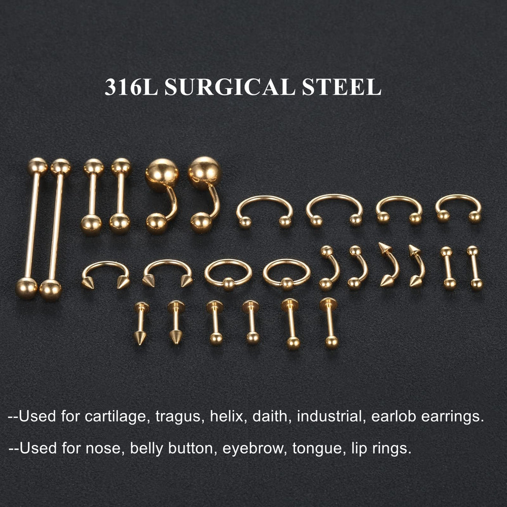 Pinces piercing jetables: manipulation sûre et pratique.