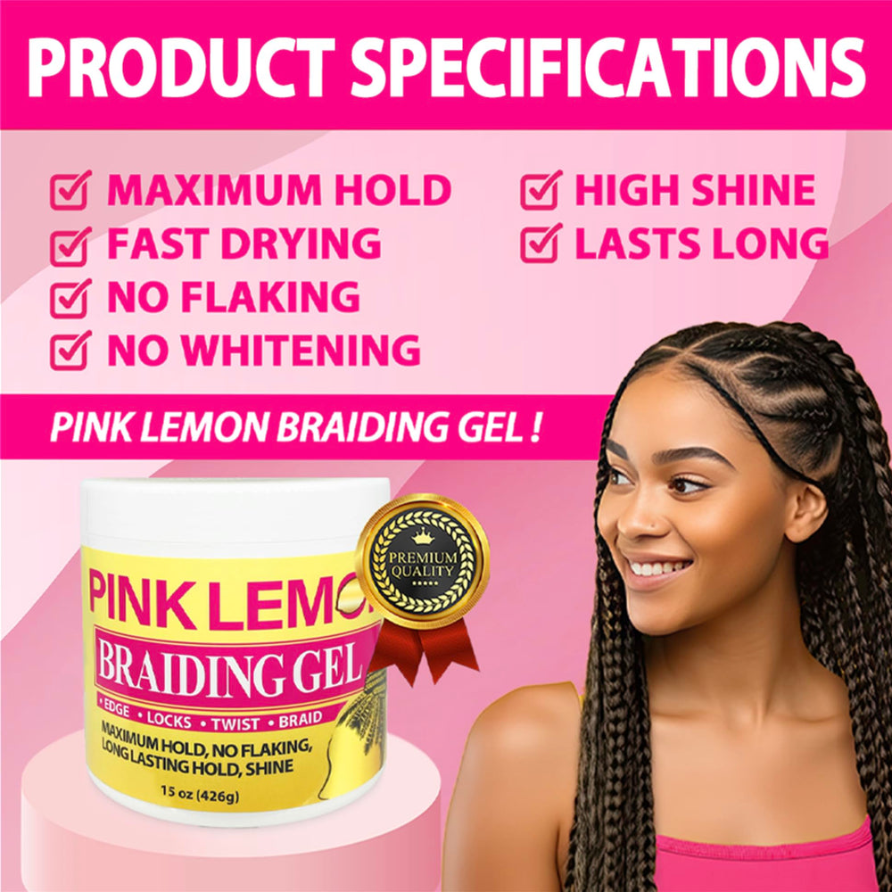PINK LEMON cheveux brillants après application, aspect soyeux et durable.