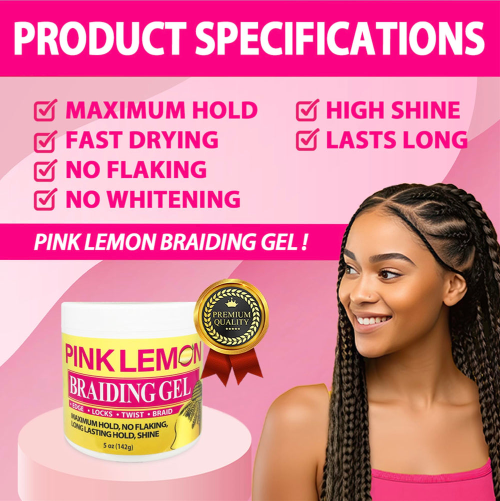 Application rapide du Gel de tressage Pink Lemon pour gagner du temps.