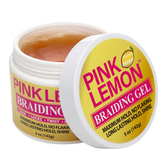 Texture brillante du Gel de tressage Pink Lemon pour une tenue durable.