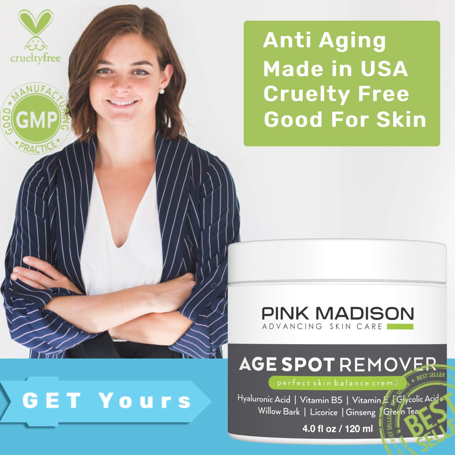 Pink Madison crème correctrice corps ravive l'éclat