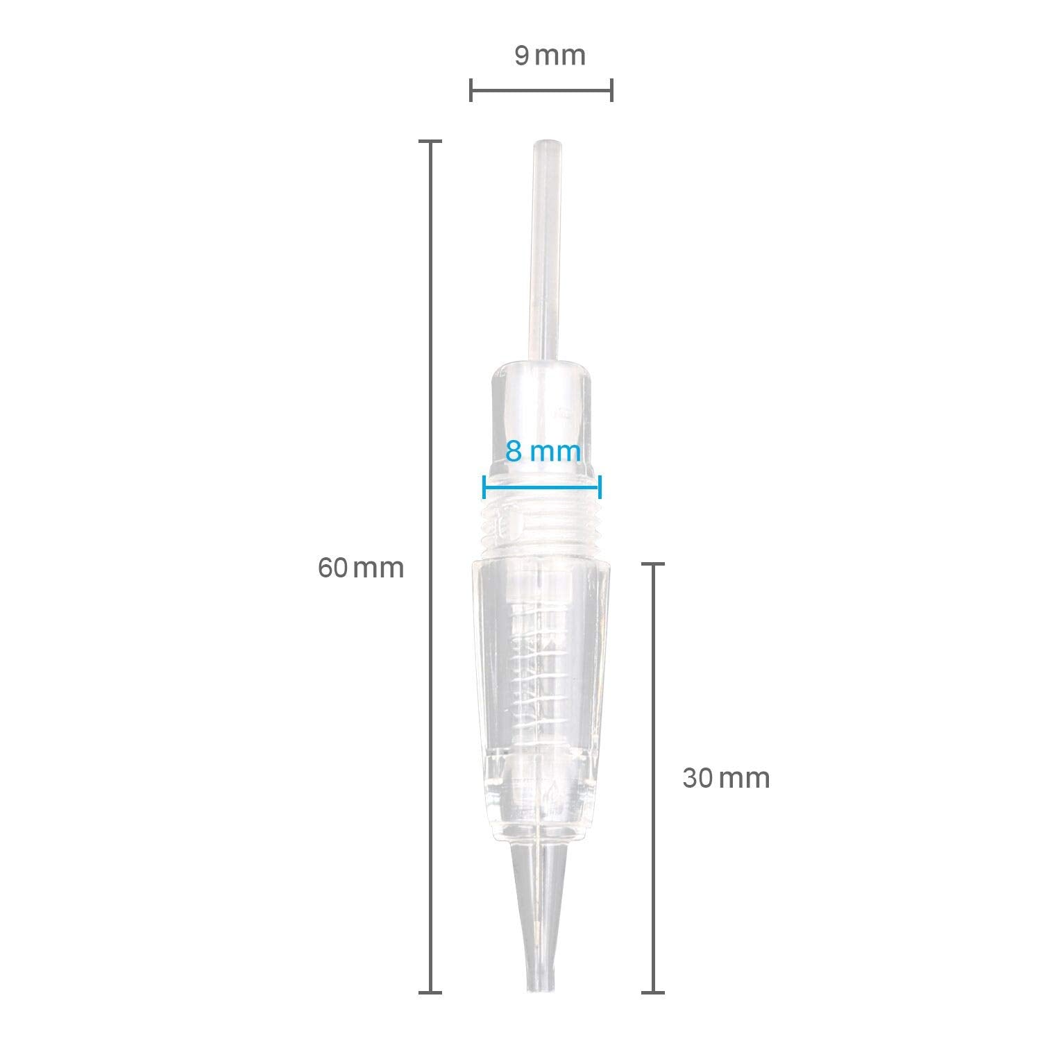 Pinkiou emballage sterile cartouche pigmentaire assure hygiène et sécurité.